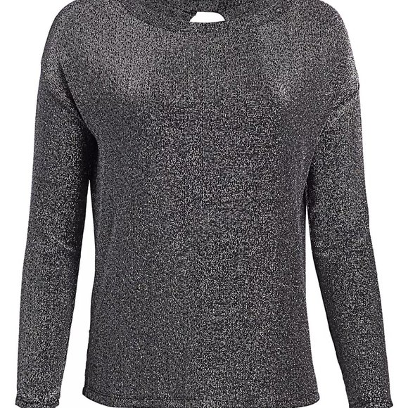 Paige Celeste Keyhole-Back Metallic Knit Top - Picture 2 of 16